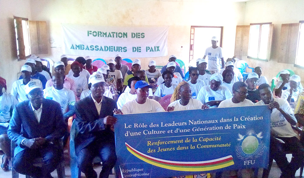 Central African Republic: Conference on Education for Peace 1 car afp 2
