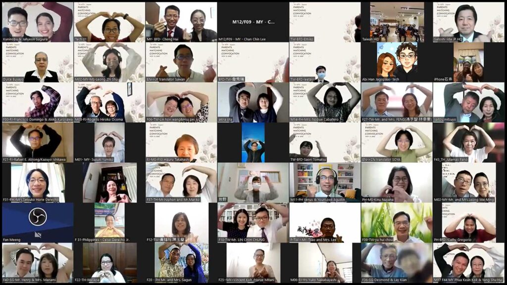 Asia Pacific 2: Parents Matching Convocation 1 ap2w 2