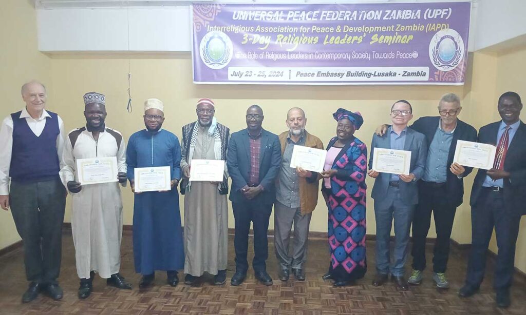 Zambia: 3-Day Religious Leaders’ Seminar 2 IAPD Zambia1