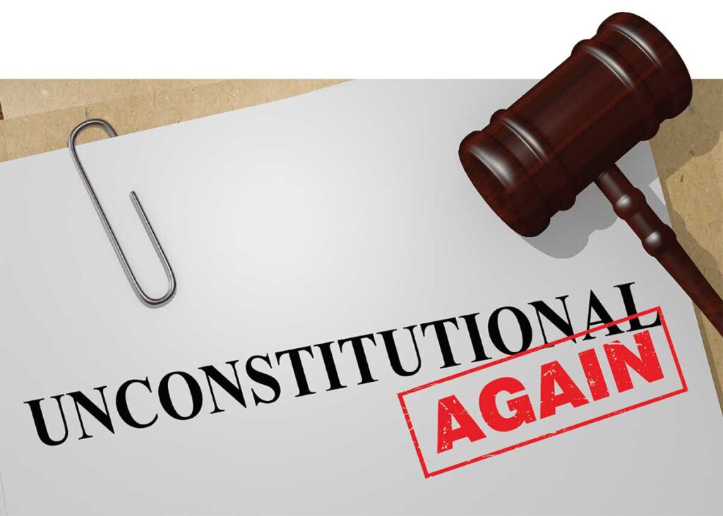 Unconstitutional: Civil Code Use for Dissolution 1 unc