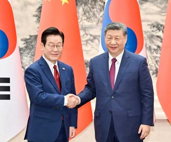 South Korea: A Law to Dissolve Churches at Will 1 South Korean President Lee Jae Myung with Xi Jinping