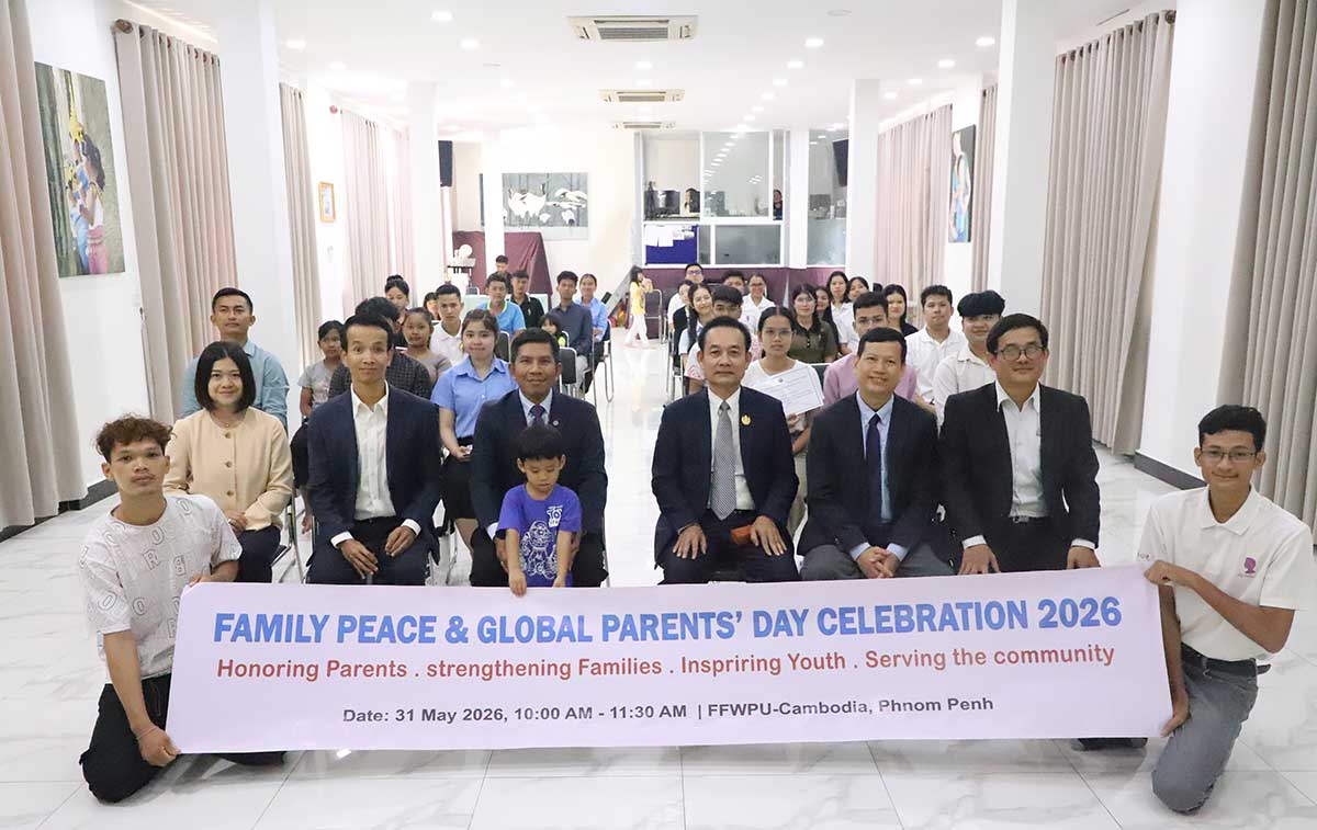 Youth Service and Family Honor: FFWPU Cambodia Marks Global Parents' Day 2 cambodia youth actiovity 1