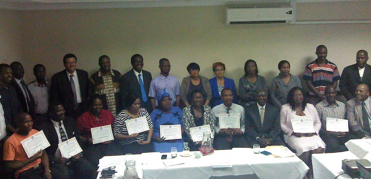 Swaziland: Ambassadors for Peace Seminar 4 Ambassadors For Peace with their Certificates