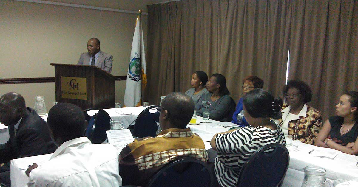 Swaziland: Ambassadors for Peace Seminar 2 Charles Mbingo Making a Presentation on Behalf of UPF-Swaziland